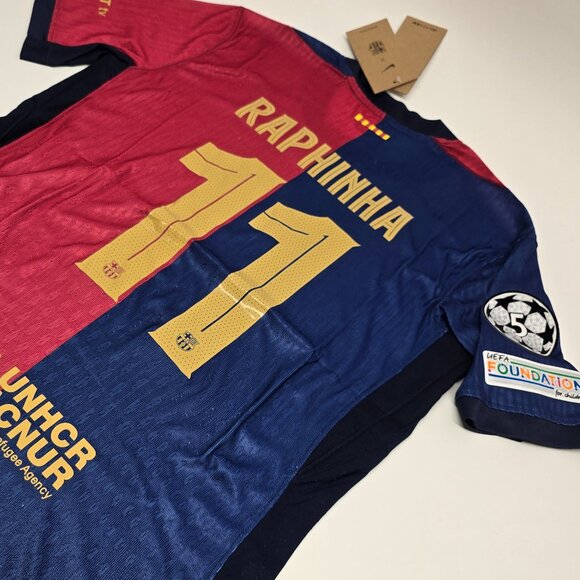 Raphinha FC Barcelona Jersey #11 Blue & Red 24/25 - Picture 1 of 12